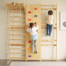 Load image into Gallery viewer, Kids Swedish Wall Gym and Ladder