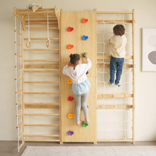 Load image into Gallery viewer, Kids Swedish Wall Gym and Ladder
